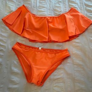 Orange swimsuit